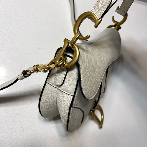 Dior White mini Saddle Bag - Picture 4 of 7